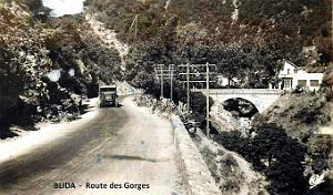 Blida - Route des Gorges - 1952